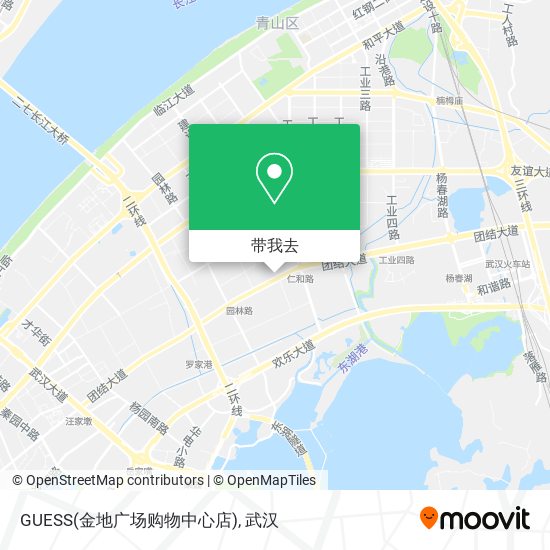 GUESS(金地广场购物中心店)地图