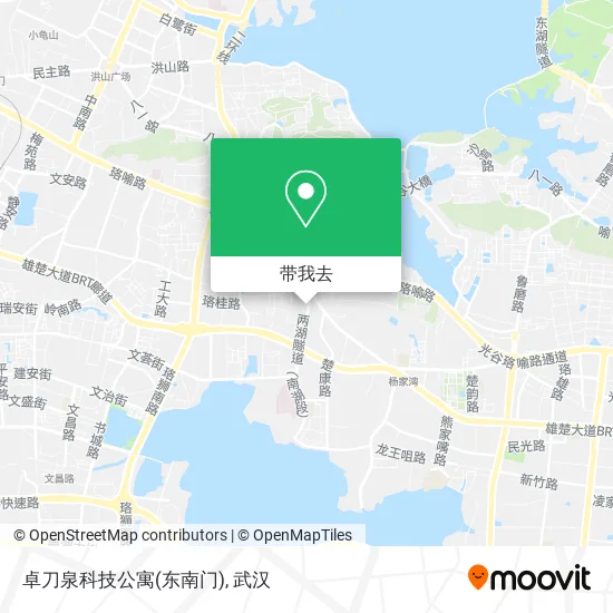 卓刀泉科技公寓(东南门)地图
