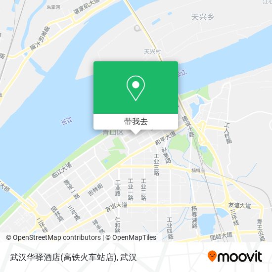 武汉华驿酒店(高铁火车站店)地图