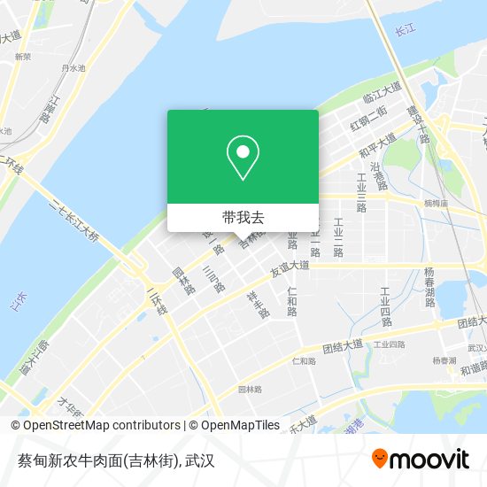 蔡甸新农牛肉面(吉林街)地图