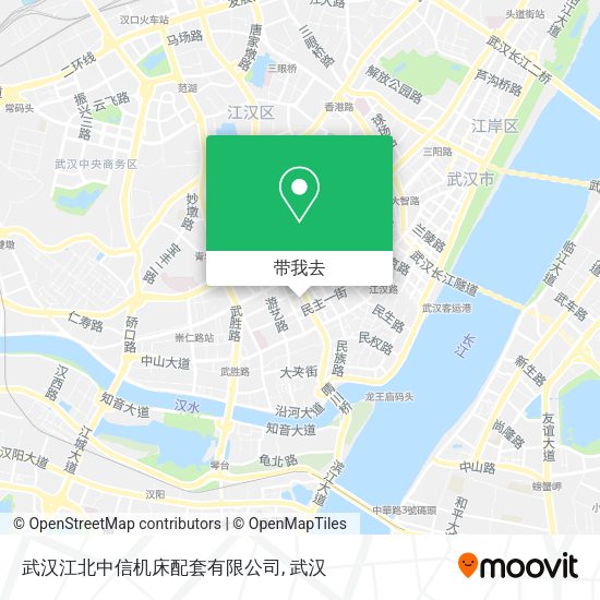 武汉江北中信机床配套有限公司地图