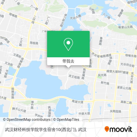 武汉财经科技学院学生宿舍10(西北门)地图