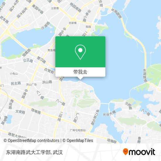 东湖南路武大工学部地图