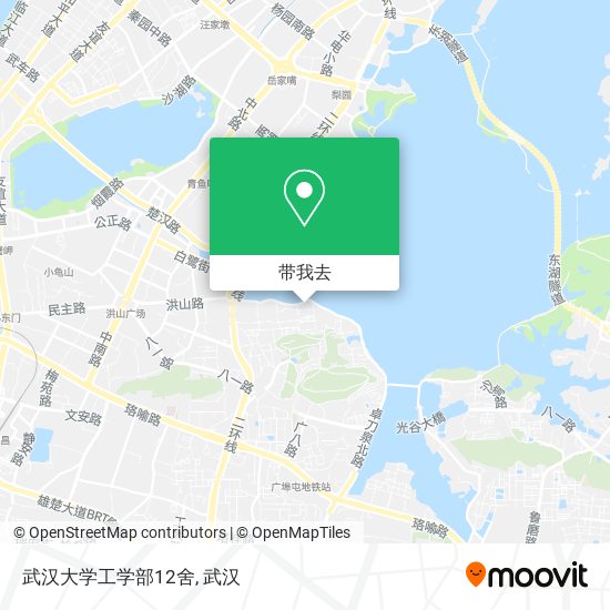 武汉大学工学部12舍地图