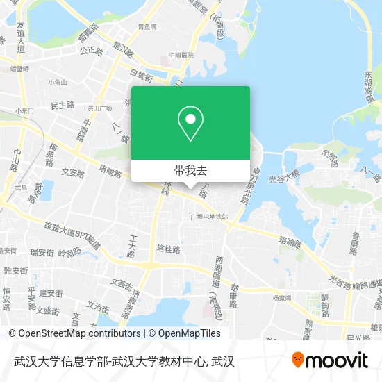武汉大学信息学部-武汉大学教材中心地图