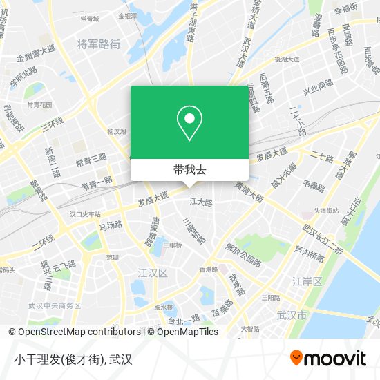 小干理发(俊才街)地图