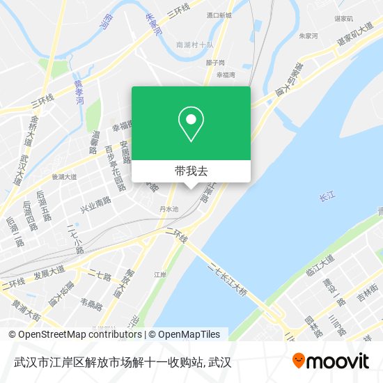 武汉市江岸区解放市场解十一收购站地图
