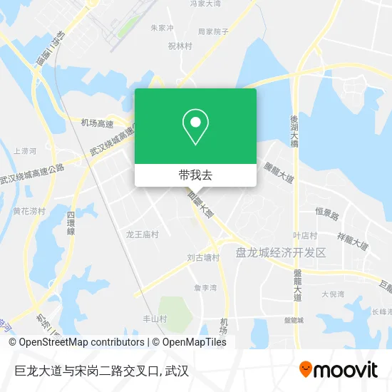 巨龙大道与宋岗二路交叉口地图