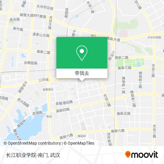 长江职业学院-南门地图