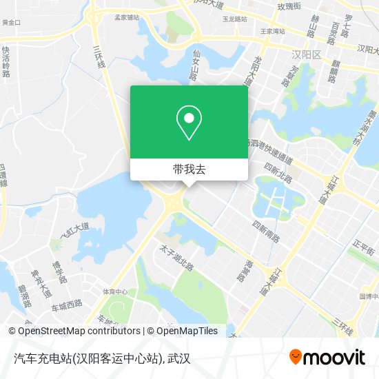 汽车充电站(汉阳客运中心站)地图