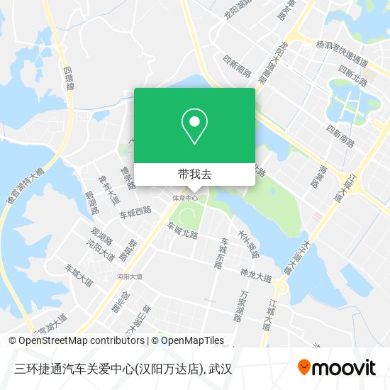 三环捷通汽车关爱中心(汉阳万达店)地图