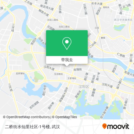 二桥街水仙里社区-1号楼地图