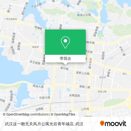 武汉这一吻无关风月公寓光谷青年城店地图