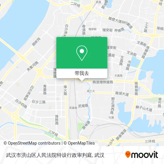 武汉市洪山区人民法院特设行政审判庭地图