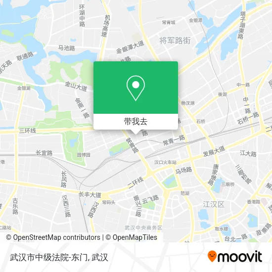 武汉市中级法院-东门地图