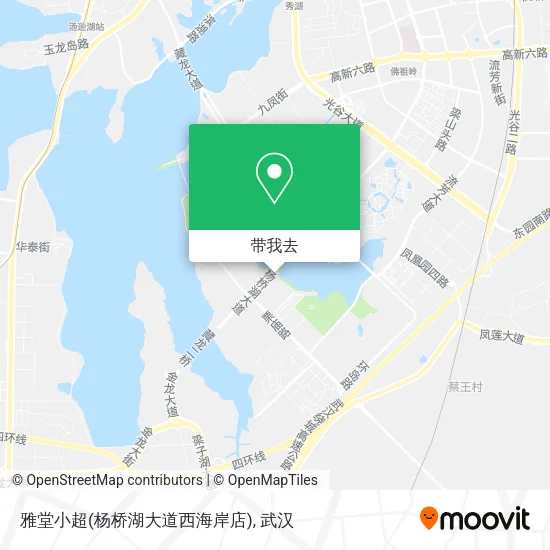 雅堂小超(杨桥湖大道西海岸店)地图