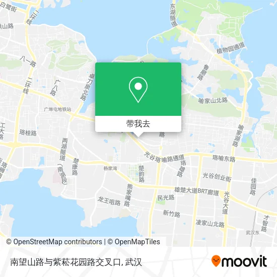 南望山路与紫菘花园路交叉口地图