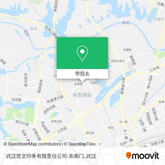 武汉世文印务有限责任公司-东南门地图