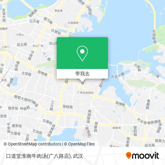 口道堂淮南牛肉汤(广八路店)地图