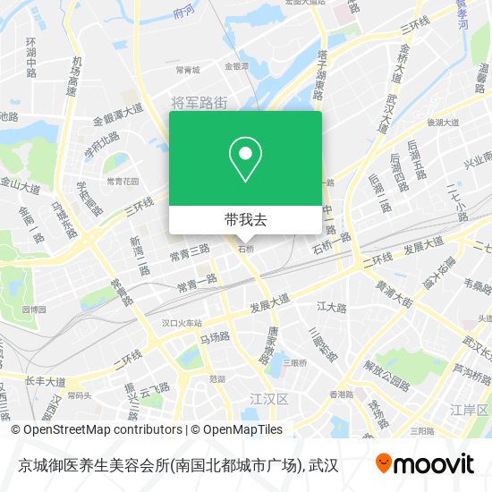 京城御医养生美容会所(南国北都城市广场)地图