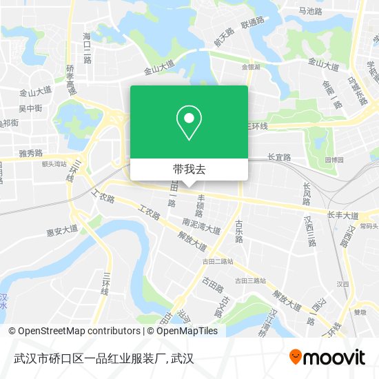 武汉市硚口区一品红业服装厂地图