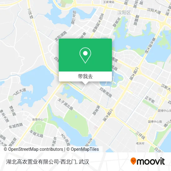 湖北高农置业有限公司-西北门地图