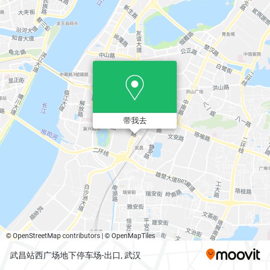 武昌站西广场地下停车场-出口地图