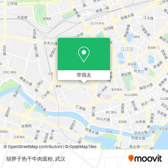 胡胖子热干牛肉面粉地图