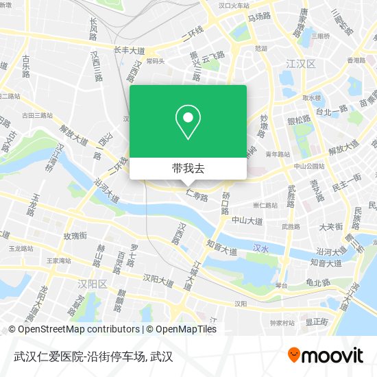 武汉仁爱医院-沿街停车场地图