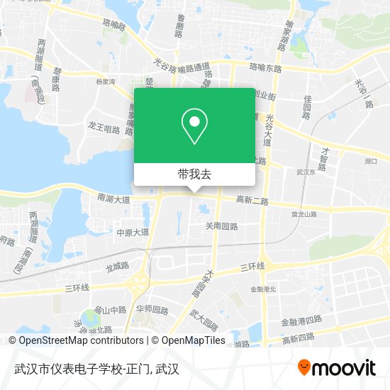 武汉市仪表电子学校-正门地图