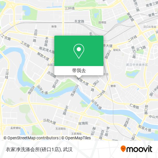 衣家净洗涤会所(硚口1店)地图