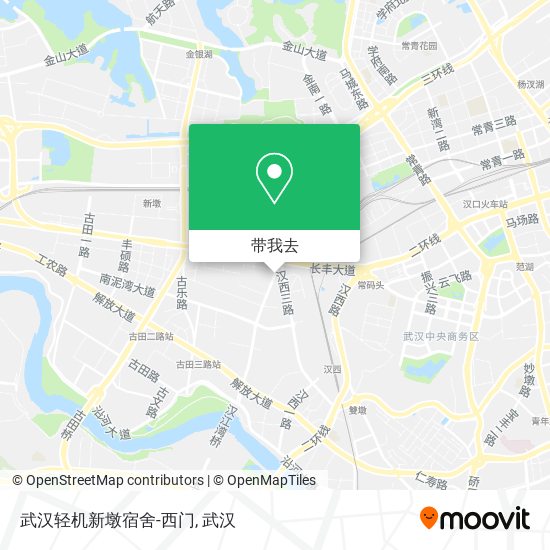 武汉轻机新墩宿舍-西门地图