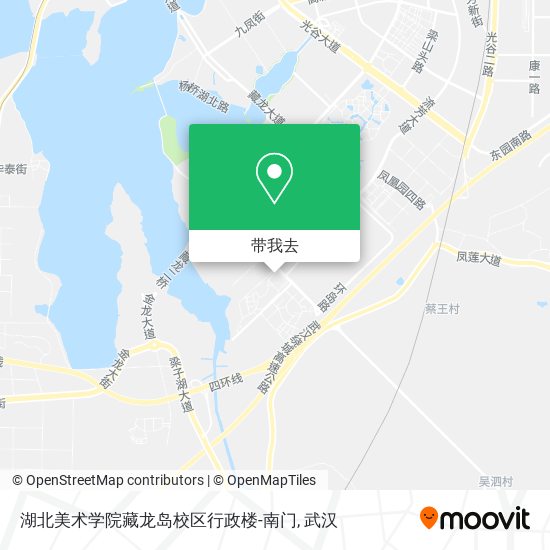 湖北美术学院藏龙岛校区行政楼-南门地图