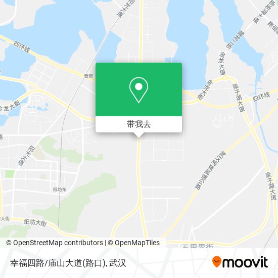 幸福四路/庙山大道(路口)地图