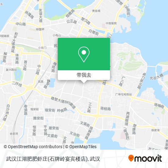 武汉江湖肥肥虾庄(石牌岭宴宾楼店)地图