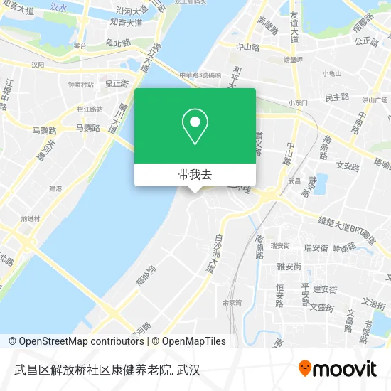 武昌区解放桥社区康健养老院地图