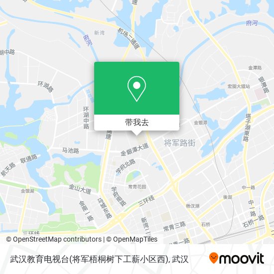 武汉教育电视台(将军梧桐树下工薪小区西)地图