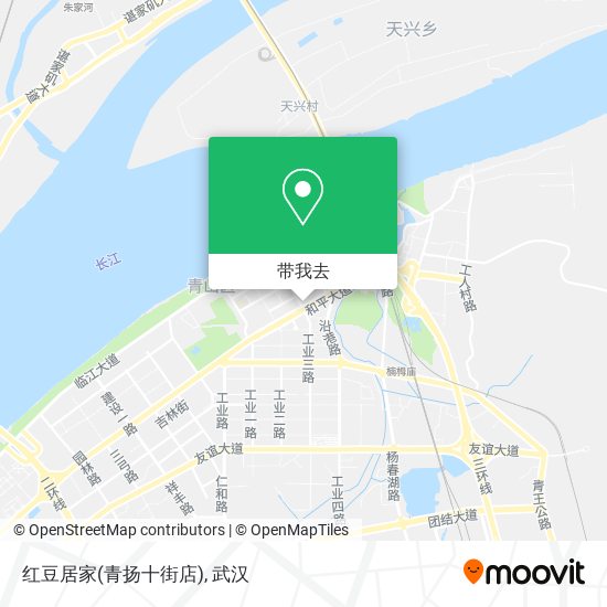 红豆居家(青扬十街店)地图