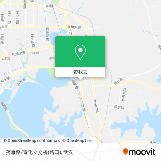 落雁路/青化立交桥(路口)地图