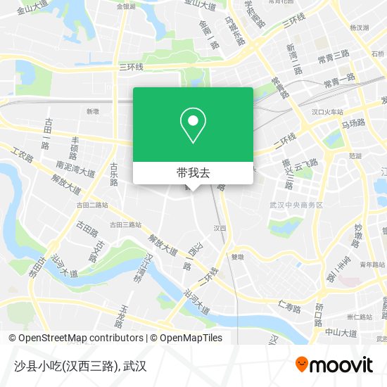 沙县小吃(汉西三路)地图