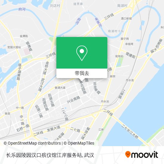 长乐园陵园汉口殡仪馆江岸服务站地图