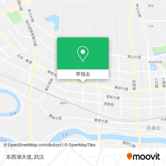 东西湖大道地图