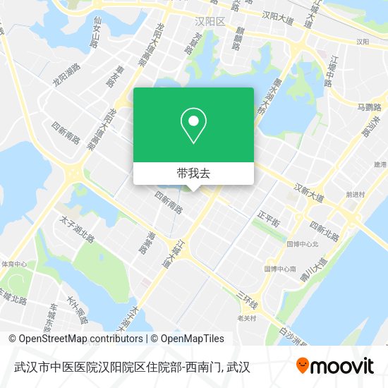 武汉市中医医院汉阳院区住院部-西南门地图