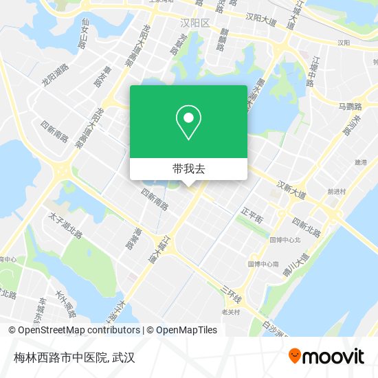 梅林西路市中医院地图