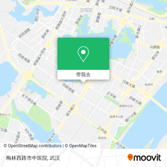梅林西路市中医院地图