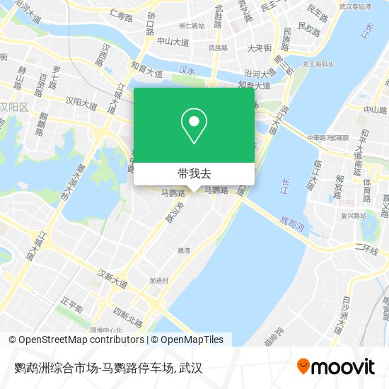 鹦鹉洲综合市场-马鹦路停车场地图