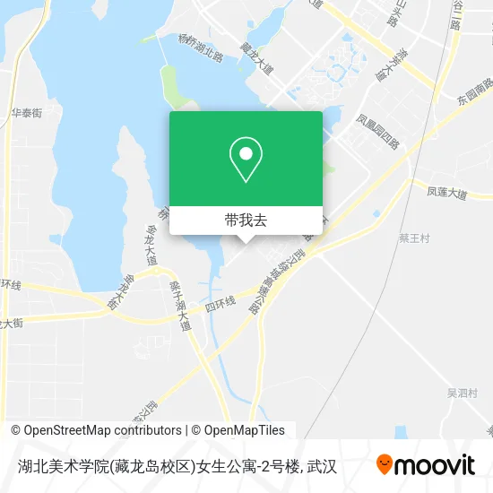 湖北美术学院(藏龙岛校区)女生公寓-2号楼地图