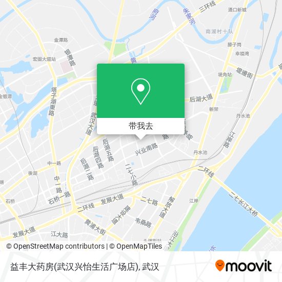 益丰大药房(武汉兴怡生活广场店)地图