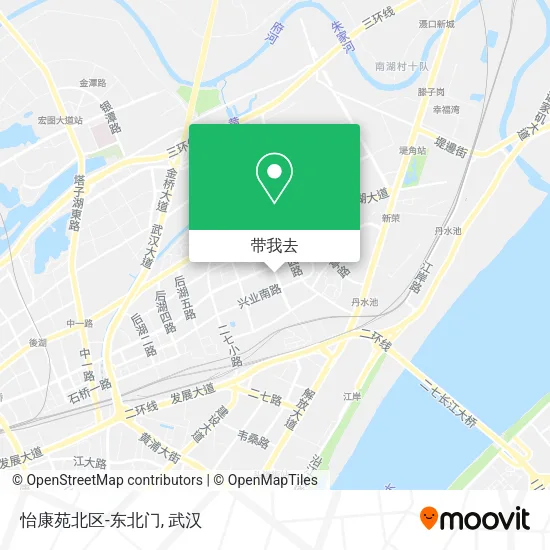 怡康苑北区-东北门地图