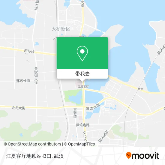 江夏客厅地铁站-B口地图